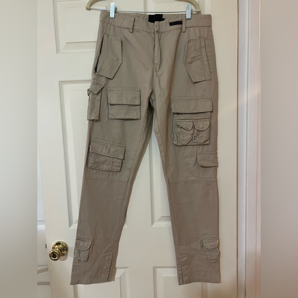 Black tailor cargo pants